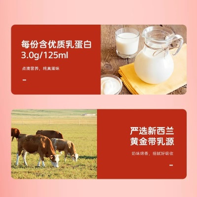 旺仔牛奶125ml*36盒小包装旺旺儿童饮品官方旗舰店同款礼盒装整箱
