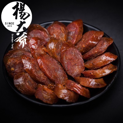杨大爷川味腊肠500g四川特产麻辣烤肠广式味香肠烟熏农家自制腊肉