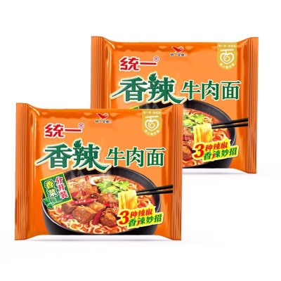 统一方便面五合一袋装老坛酸菜红烧香辣藤椒牛肉泡面宿舍速食批发