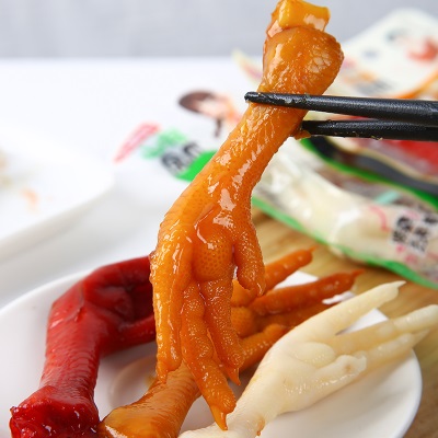 伊道香清真泡椒凤爪山椒鸡爪即食零食小吃零售批发鸡肉速食小包装
