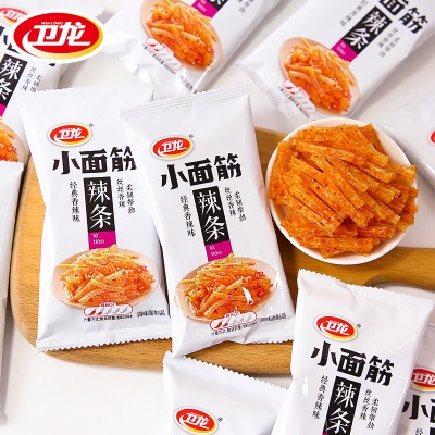卫龙小面筋小辣条24克独立小包装怀旧儿时经典小零食辣条散装批发