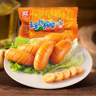 双汇玉米热狗肠32g玉米火腿肠香辣香脆肠休闲零食小吃泡面搭档