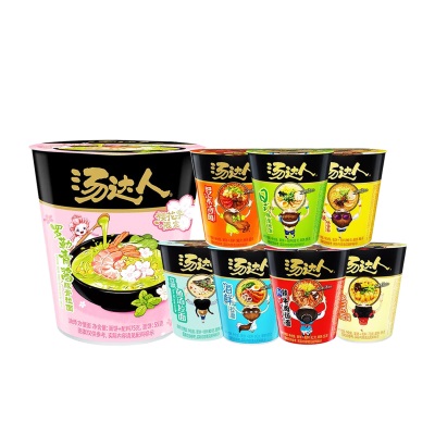 统一汤达人方便面日式豚骨拉面酸辣罗宋汤速食泡面夜宵推荐