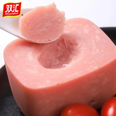 双汇火腿肠双汇特嫩三文治220g早餐面包汉堡手抓饼批发午餐肉批发