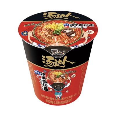 统一汤达人方便面12桶装泡面整箱日式豚骨酸辣海鲜味速食批发