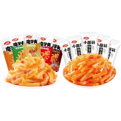 卫龙小面筋小辣条24克独立小包装怀旧儿时经典小零食辣条散装批发