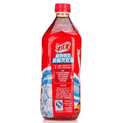 统一冰红茶1L柠檬味茶饮料调味茶饮品大瓶分享装清凉解腻即饮