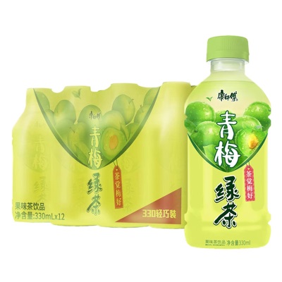 康师傅冰红茶330ml*24瓶冰糖雪梨饮料青梅绿茶多口味饮品整箱批发