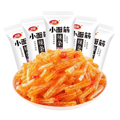 卫龙小面筋小辣条24克独立小包装怀旧儿时经典小零食辣条散装批发