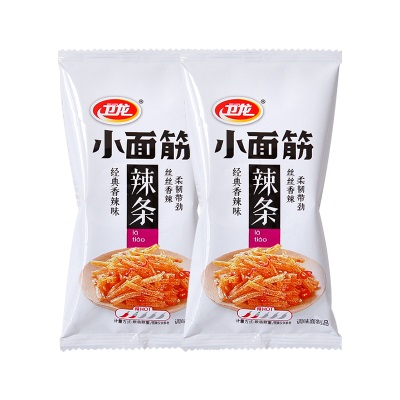 卫龙小面筋小辣条24克独立小包装怀旧儿时经典小零食辣条散装批发